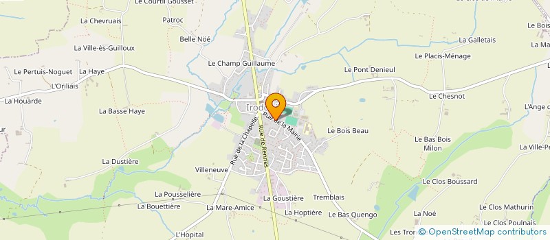 localisation de l'entreprise SCI LA TOUR DES GRAINS  IRODOUER