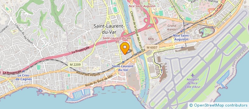 localisation de l'entreprise SCI LA TOUR DES ISCLES à SAINT-LAURENT-DU-VAR