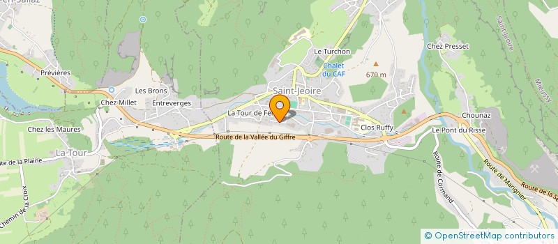 localisation de l'entreprise SCI LA TOUR DU BOIS  SAINT-JEOIRE