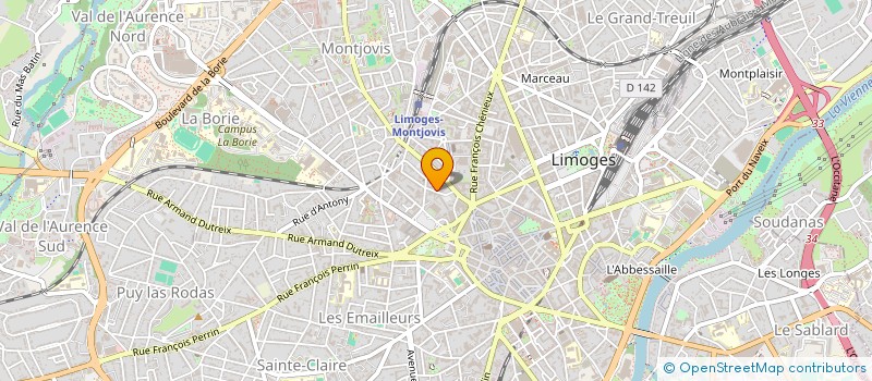 localisation de l'entreprise SCI LA TOUR DU CHEVALIER à LIMOGES