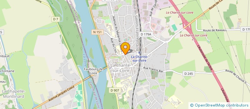 localisation de l'entreprise SCI LA TOUR DU NORD  LA CHARITE-SUR-LOIRE