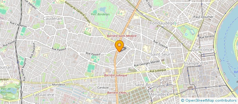 localisation de l'entreprise SCI LA TOUR FONDUE DE L'AZUR  BORDEAUX