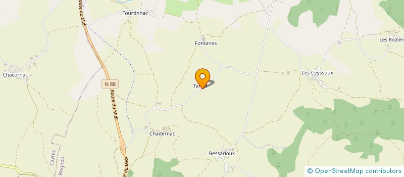 localisation de l'entreprise SCI LA TOUR QUI PENCHE  CUSSAC-SUR-LOIRE