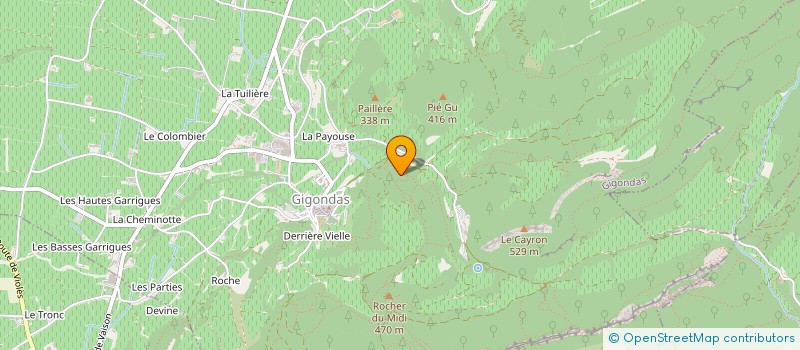 localisation de l'entreprise SCI LA TOUR SARRASINE  GIGONDAS