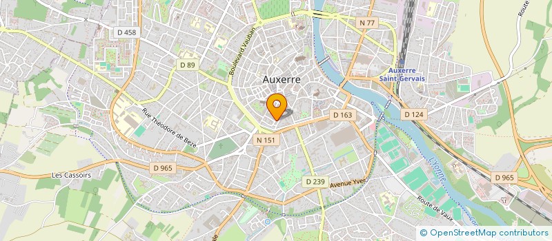localisation de l'entreprise SCI LA TOUR ST ETIENNE à AUXERRE