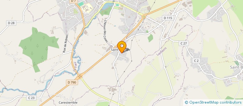 localisation de l'entreprise SCI LA TOUR ST EUTROPE  SAINT-BRANDAN