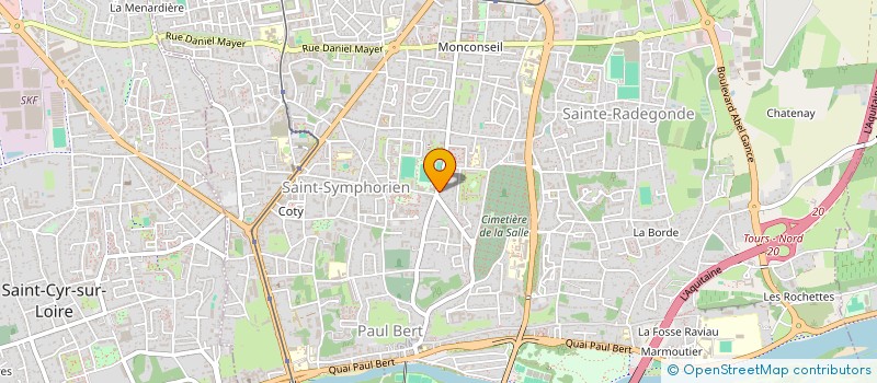 localisation de l'entreprise SCI LA TOURAINE  TOURS