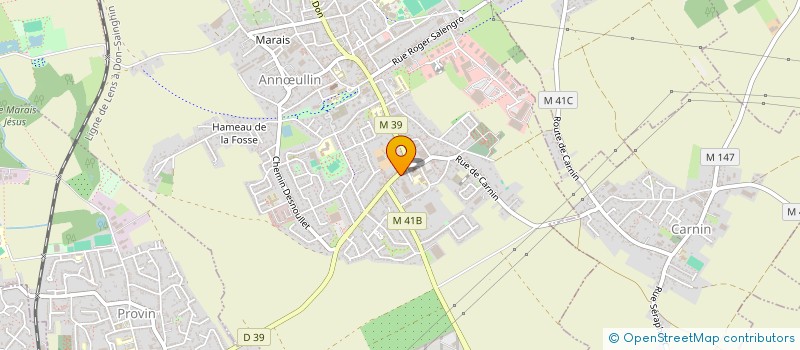 localisation de l'entreprise SCI LA TOURAINE  ANNULLIN