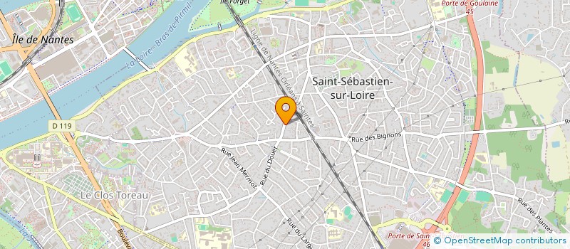 localisation de l'entreprise SCI LA TOURANGELLE à SAINT-SEBASTIEN-SUR-LOIRE