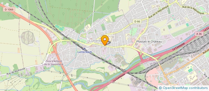 localisation de l'entreprise SCI LA TOURELLE  LUTTERBACH