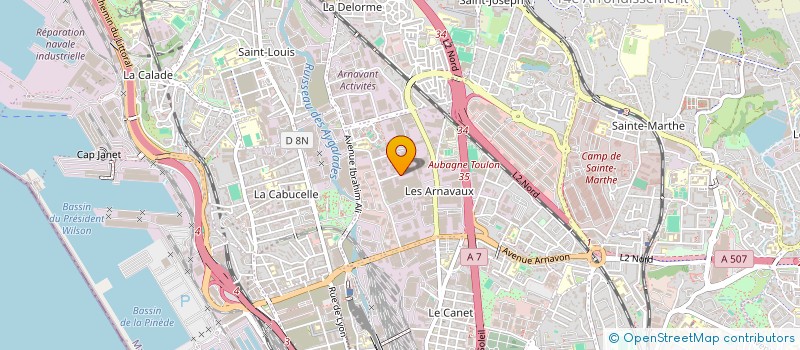 localisation de l'entreprise SCI LA TOURELLE à MARSEILLE
