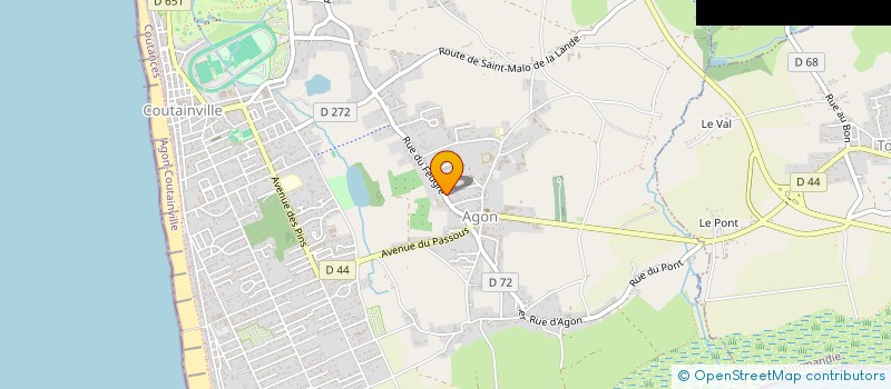 localisation de l'entreprise SCI LA TOURELLE  AGON-COUTAINVILLE