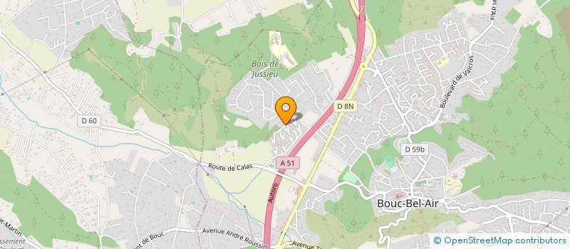 localisation de l'entreprise SCI LA TOURETTE à BOUC-BEL-AIR