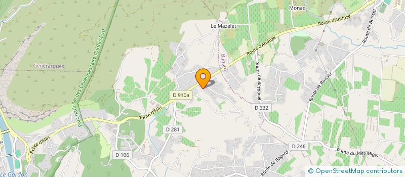 localisation de l'entreprise SCI LA TOURETTE  BOISSET-ET-GAUJAC