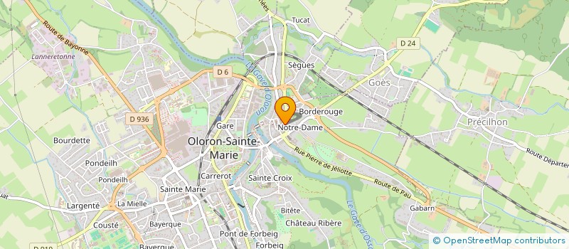 localisation de l'entreprise SCI LA TOURETTE NOTRE DAME  OLORON-SAINTE-MARIE