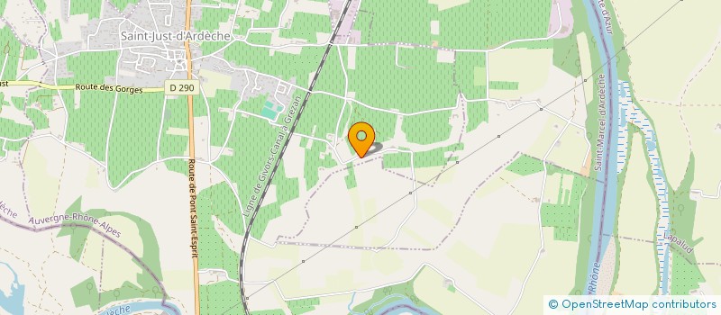 localisation de l'entreprise SCI LA TOURNE  SAINT-JUST-D'ARDECHE