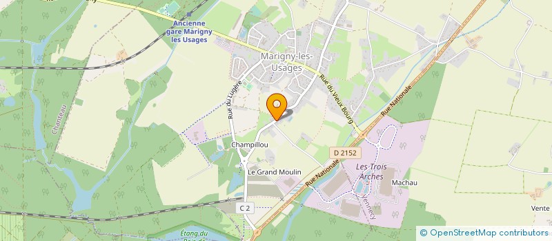 localisation de l'entreprise SCI LA TOUZARDIERE à MARIGNY-LES-USAGES