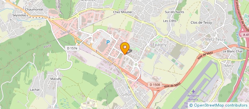 localisation de l'entreprise SCI LA TRACE  EPAGNY METZ-TESSY