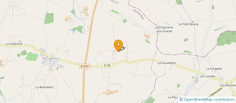 localisation de l'entreprise SCI LA TRAFFETIERE  SOURDEVAL