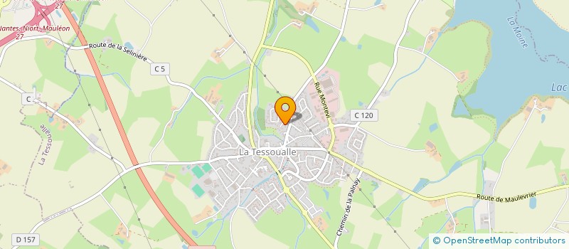 localisation de l'entreprise SCI LA TRAILLERE  LA TESSOUALLE