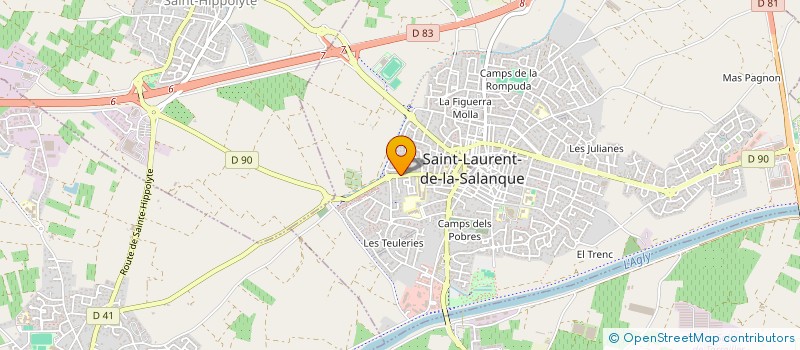 localisation de l'entreprise SCI LA TRAM  SAINT-LAURENT-DE-LA-SALANQUE