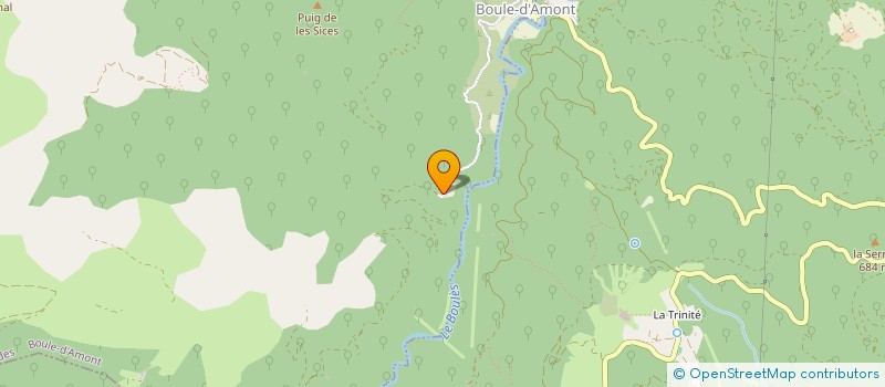 localisation de l'entreprise SCI LA TRAMONTANE  BOULE D'AMONT