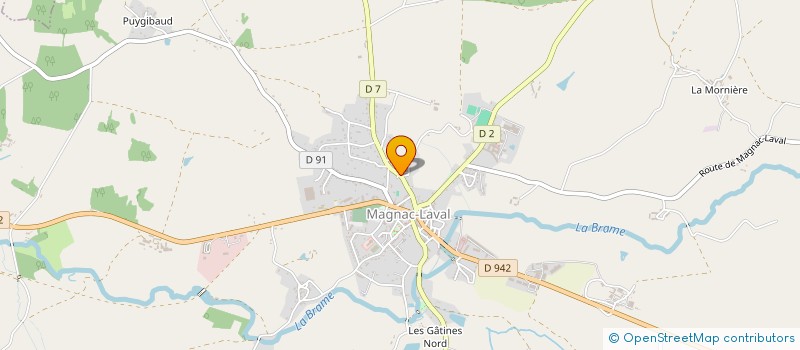 localisation de l'entreprise SCI LA TRANCHEE  MAGNAC-LAVAL