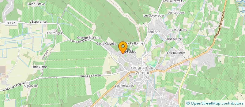 localisation de l'entreprise SCI LA TRAVERSE DE L'HOSPITALET  SERIGNAN-DU-COMTAT