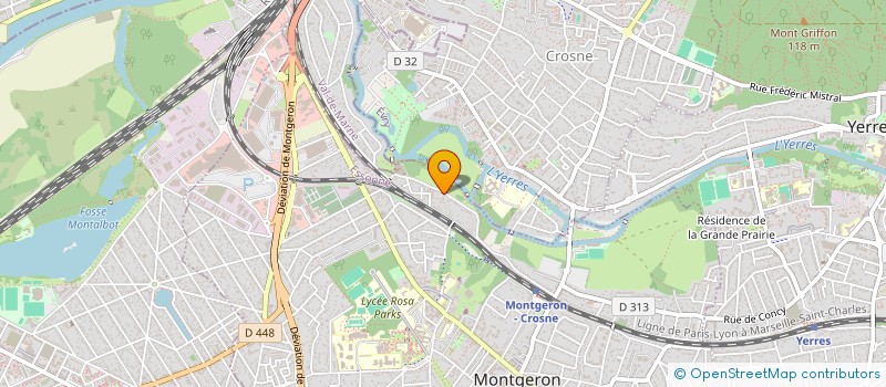 localisation de l'entreprise SCI LA TRAVERSE DU RUISSEAU à MONTGERON