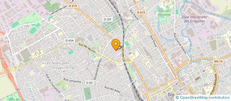 localisation de l'entreprise SCI LA TRAVERSIERE  TROYES