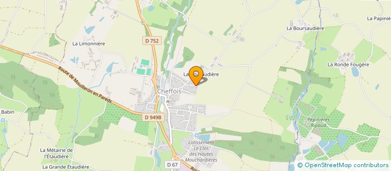 localisation de l'entreprise SCI LA TREBURIERE  CHEFFOIS