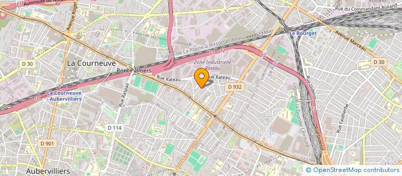 localisation de l'entreprise SCI LA TREFILERIE à LA COURNEUVE