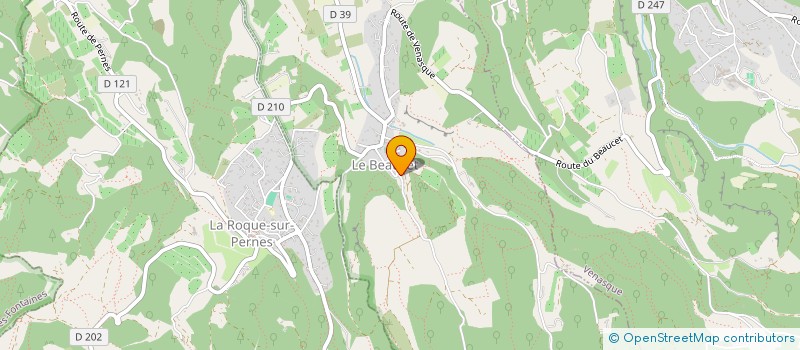 localisation de l'entreprise SCI LA TREILLE  LE BEAUCET