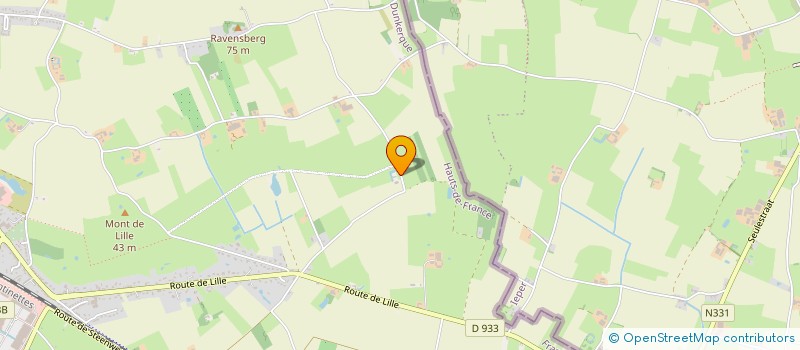 localisation de l'entreprise SCI LA TREILLE à BAILLEUL