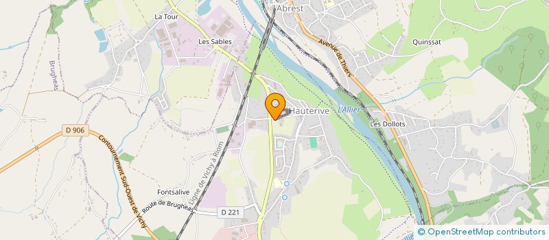 localisation de l'entreprise SCI LA TREILLE  BUSSET