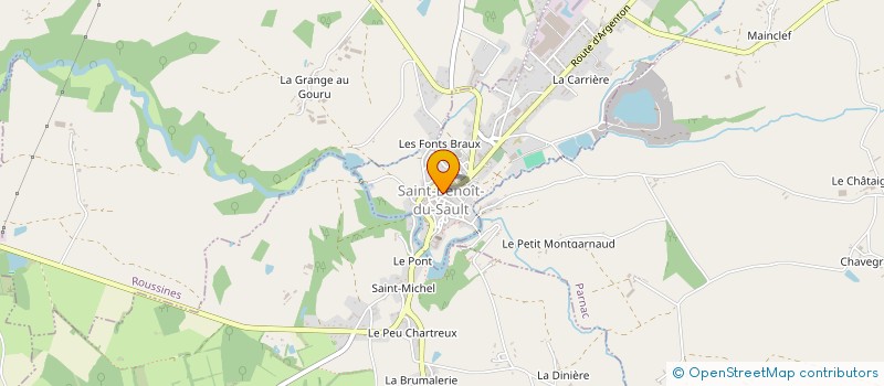 localisation de l'entreprise SCI LA TREILLE à SAINT-BENOIT-DU-SAULT