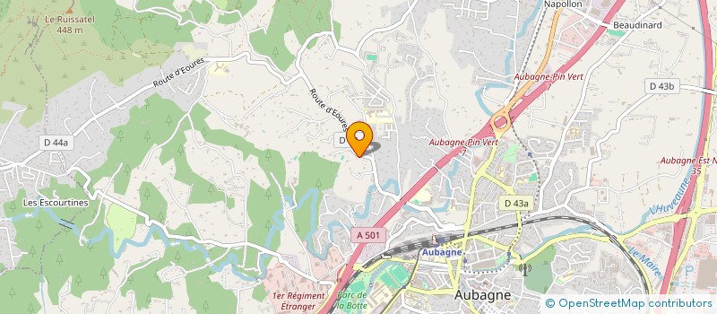 localisation de l'entreprise SCI LA TREILLE à AUBAGNE