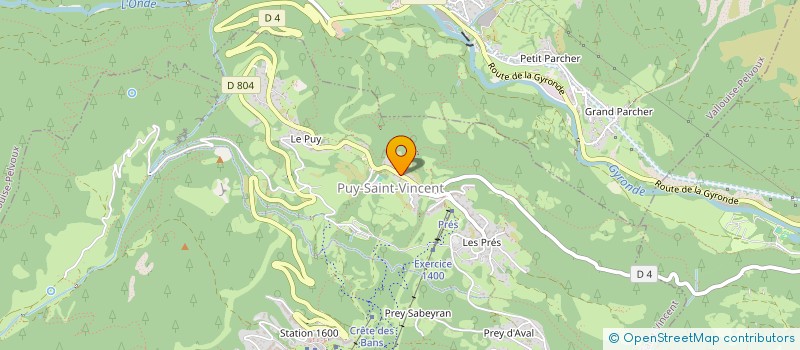 localisation de l'entreprise SCI LA TREILLE  PUY-SAINT-VINCENT