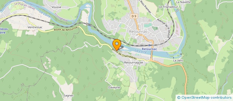 localisation de l'entreprise SCI LA TREILLE  RETOURNAC