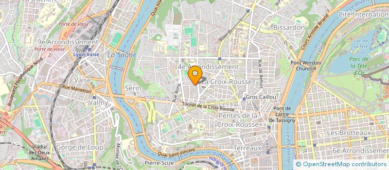 localisation de l'entreprise SCI LA TREILLE  LYON