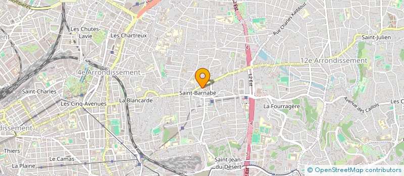 localisation de l'entreprise SCI LA TREILLE à MARSEILLE
