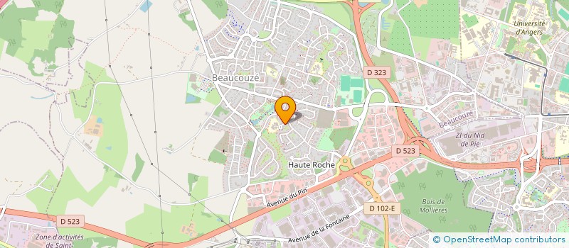 localisation de l'entreprise SCI LA TREILLE DE NICOLETTE  BEAUCOUZE