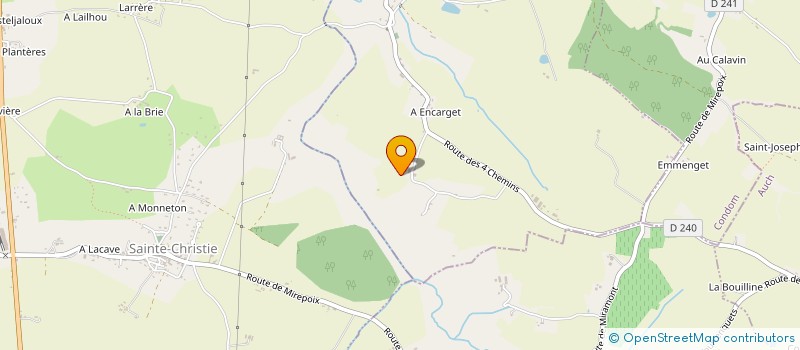 localisation de l'entreprise SCI LA TREILLE DE VIC FEZENSAC  MONTESTRUC-SUR-GERS