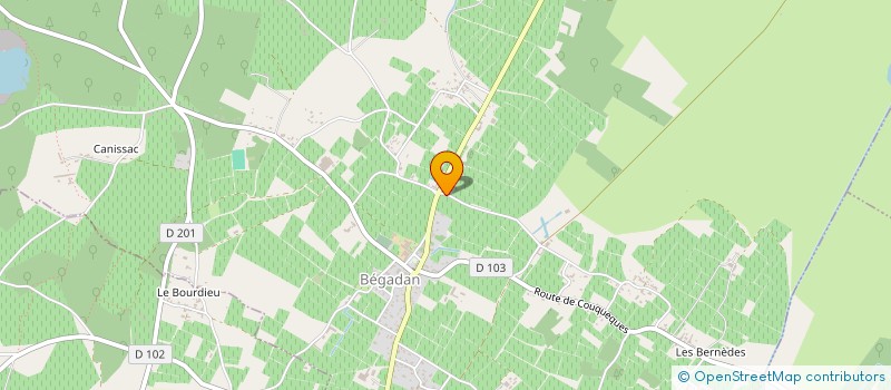 localisation de l'entreprise SCI LA TRESNE  BEGADAN