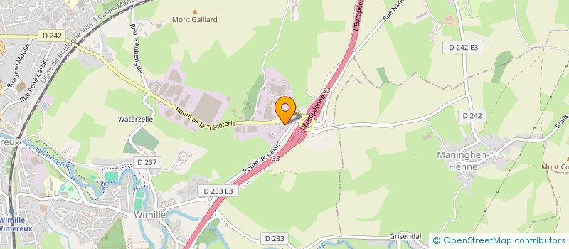 localisation de l'entreprise SCI LA TRESORERIE  WIMILLE