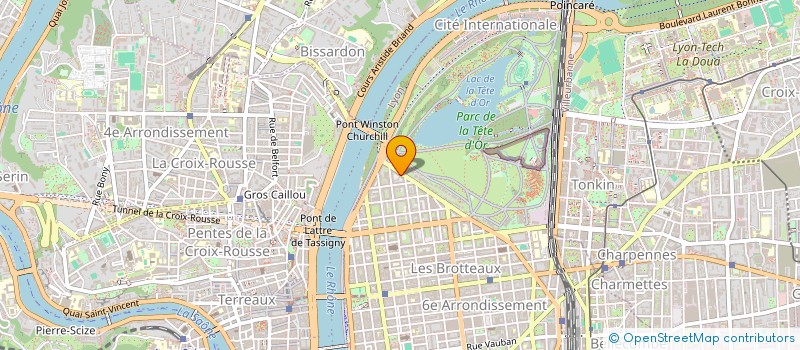 localisation de l'entreprise SCI LA TREVE DU CIEL II  LYON