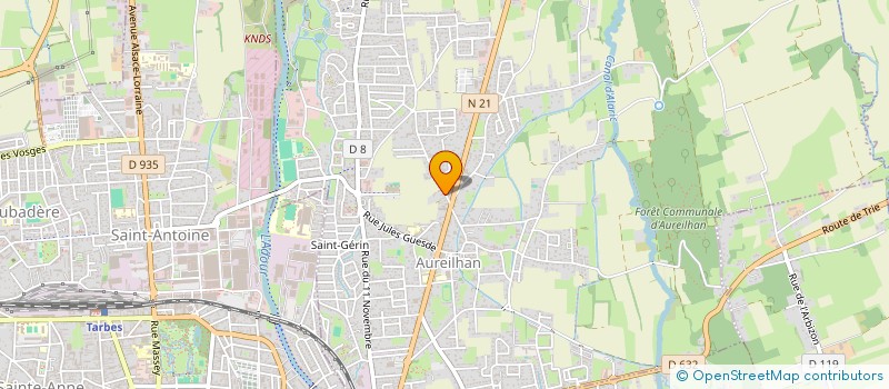 localisation de l'entreprise SCI LA TRIADE  ORLEIX