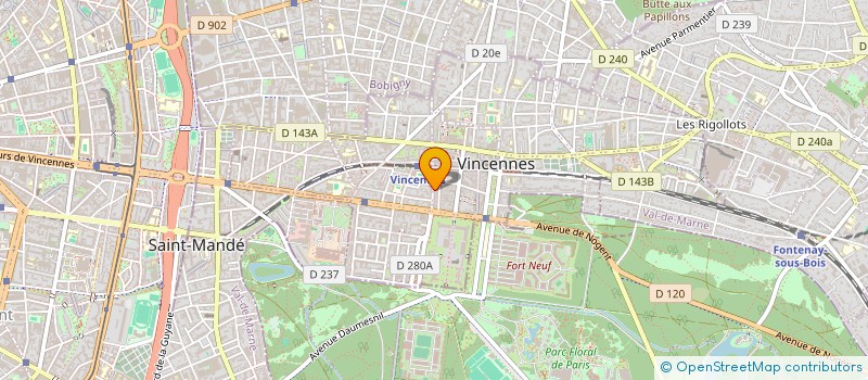 localisation de l'entreprise SCI LA TRIADE IMMOBILIERE à VINCENNES