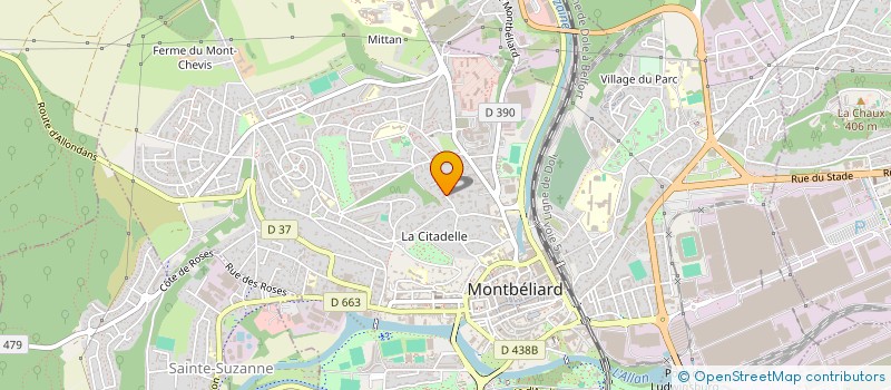 localisation de l'entreprise SCI LA TRIBU à MONTBELIARD