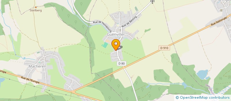 localisation de l'entreprise SCI LA TRIBU  GUENVILLER